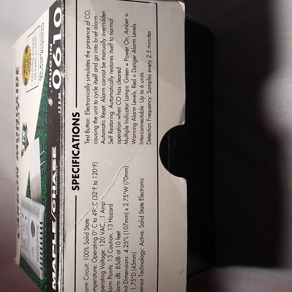 Air Guard Carbon Monoxide Maple Chase 0601Detector - Picture 7 of 8